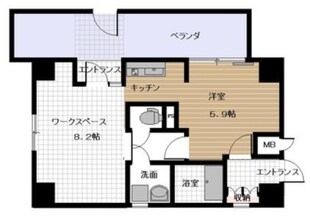 チェスターハウス猿楽町の物件間取画像